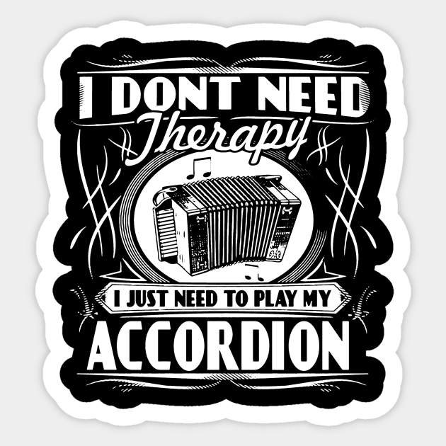 Accordion Therapy Sticker by dieuai